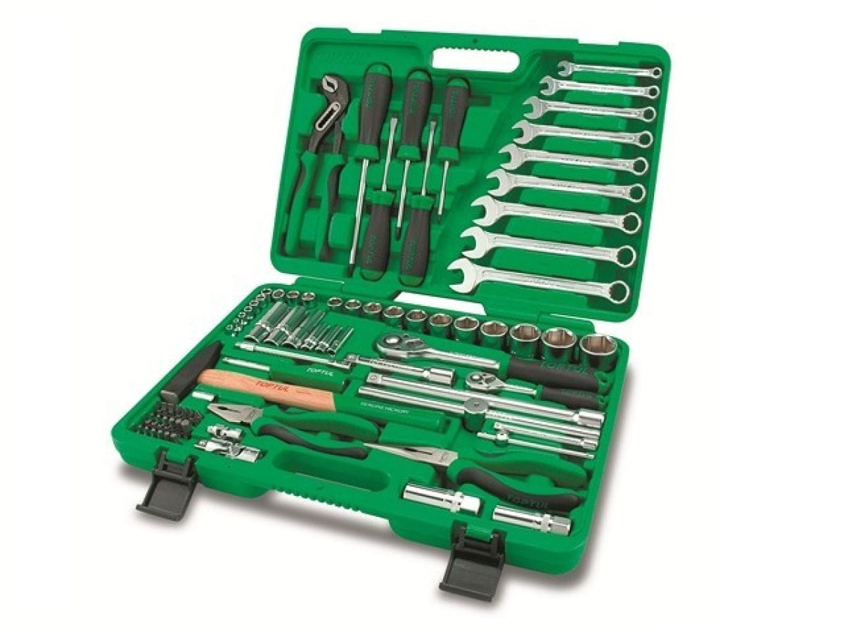 Набор слесарного инстр-та в чем. 80предм. 1/4",1/2", 6гр. TOPTUL GCAI8002