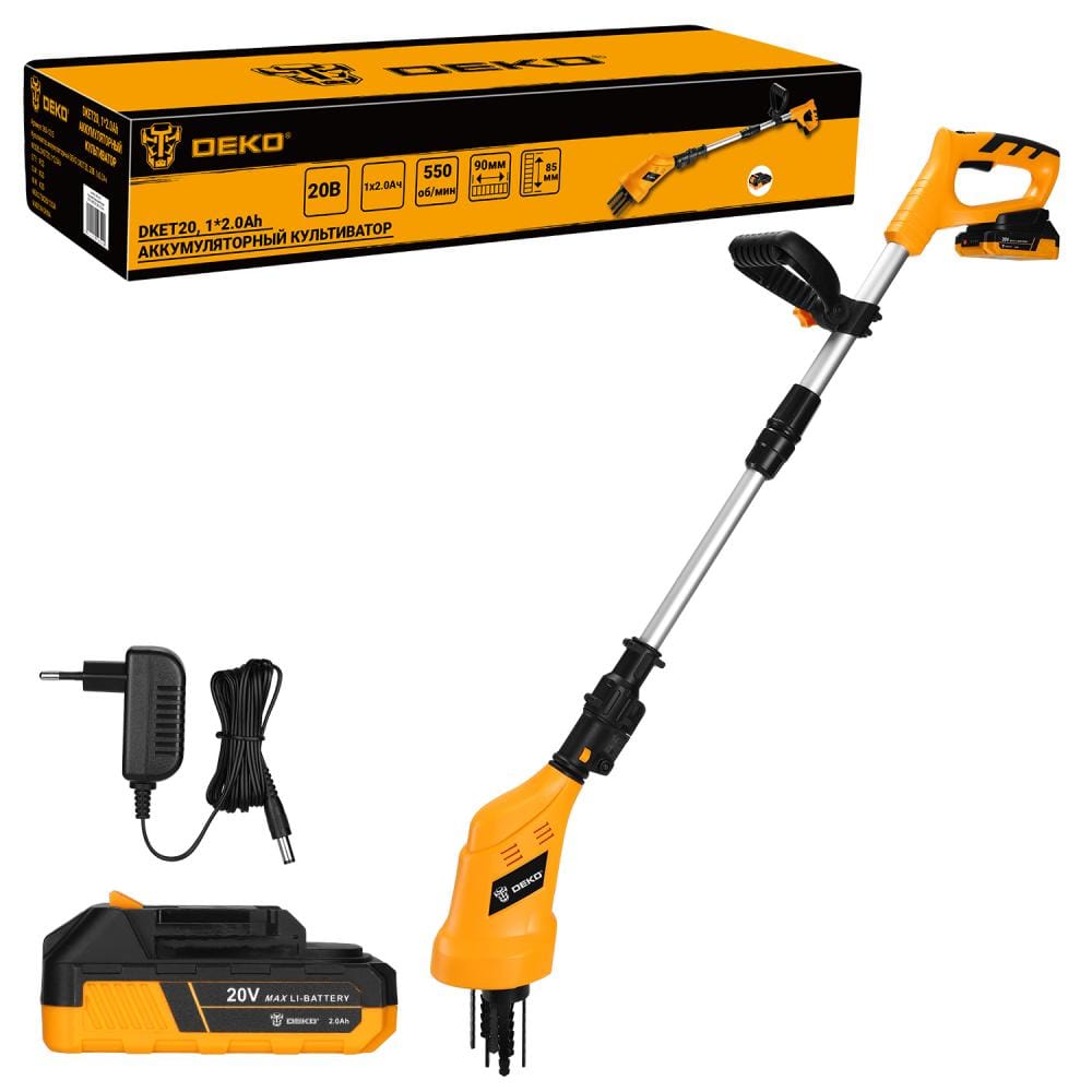 Культиватор аккумуляторный DKET20 Deko