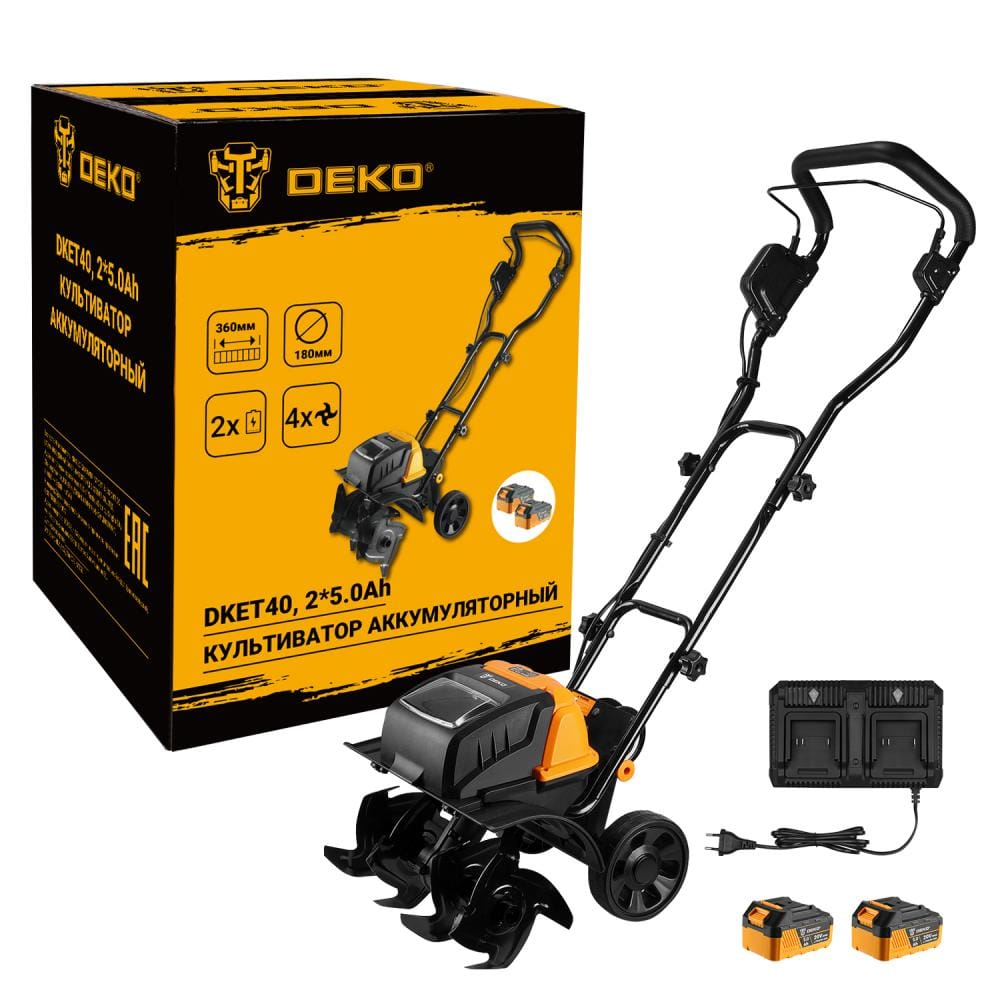 Культиватор аккумуляторный DKET40 Deko