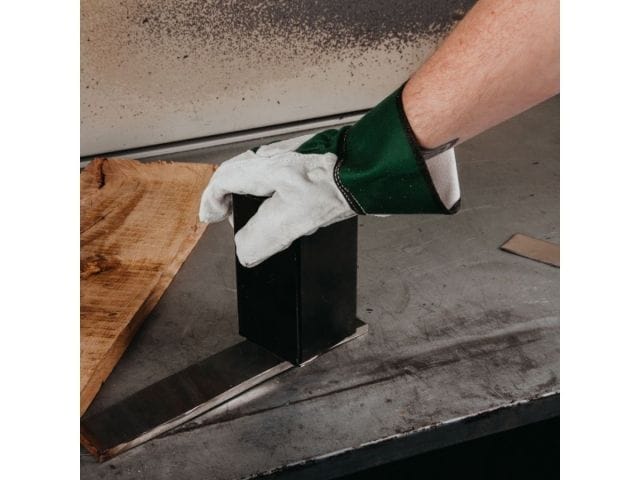 Перчатки спилковые комбинированные, XL, серый/зелёный, (кожа класса А) JETA SAFETY