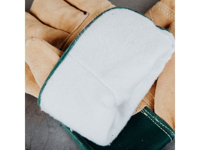 Перчатки спилковые комбинированные, XL, коричневый/зелёный, (кожа супер премиум класса A+) JETA SAFETY