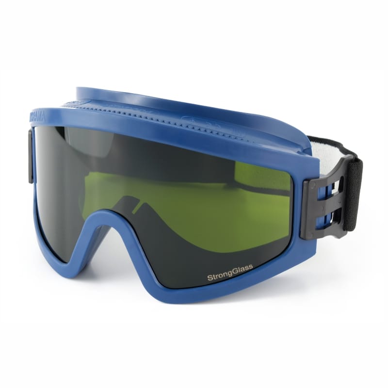 Очки закрытые панорамные зеленые PC StrongGlass (РС - поликарбонатное стекло, непрямая вентиляция, светофильтр - 3) СОМЗ