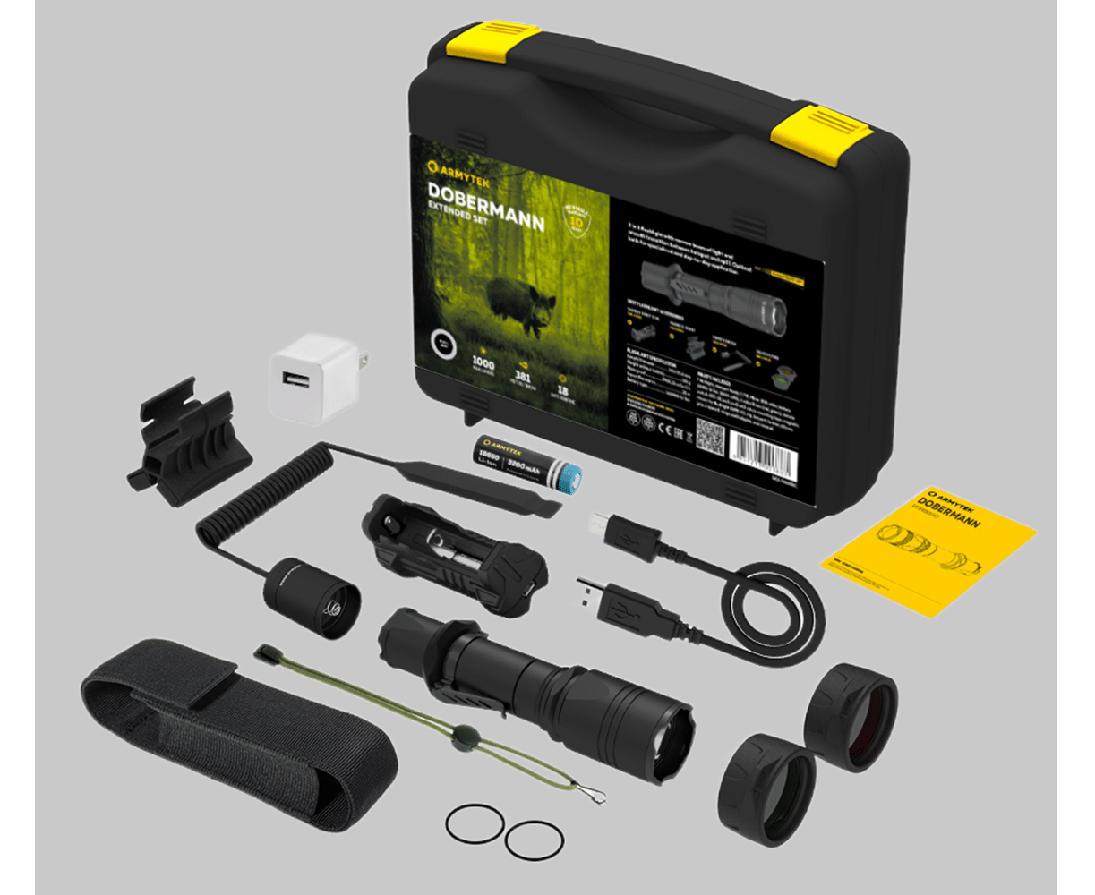Фонарь Dobermann Extended Set Белый Armytek