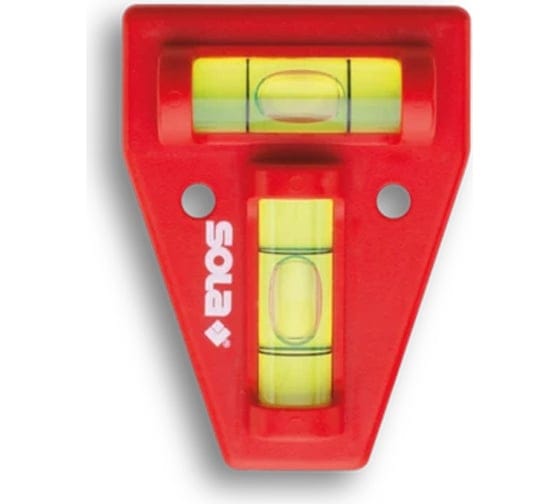 Уровень крестообр. пластм. 2 глазка SOLA К5