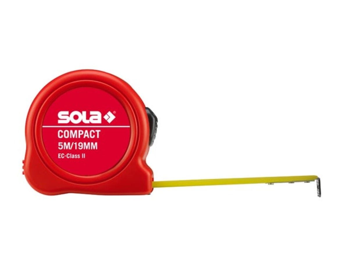Рулетка 8м/25мм SOLA "Compact" CO 8m