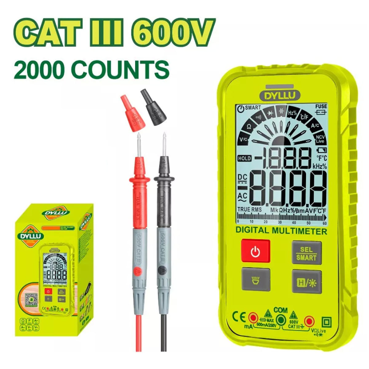 Мультиметр цифровой DTDM1505 DYLLU