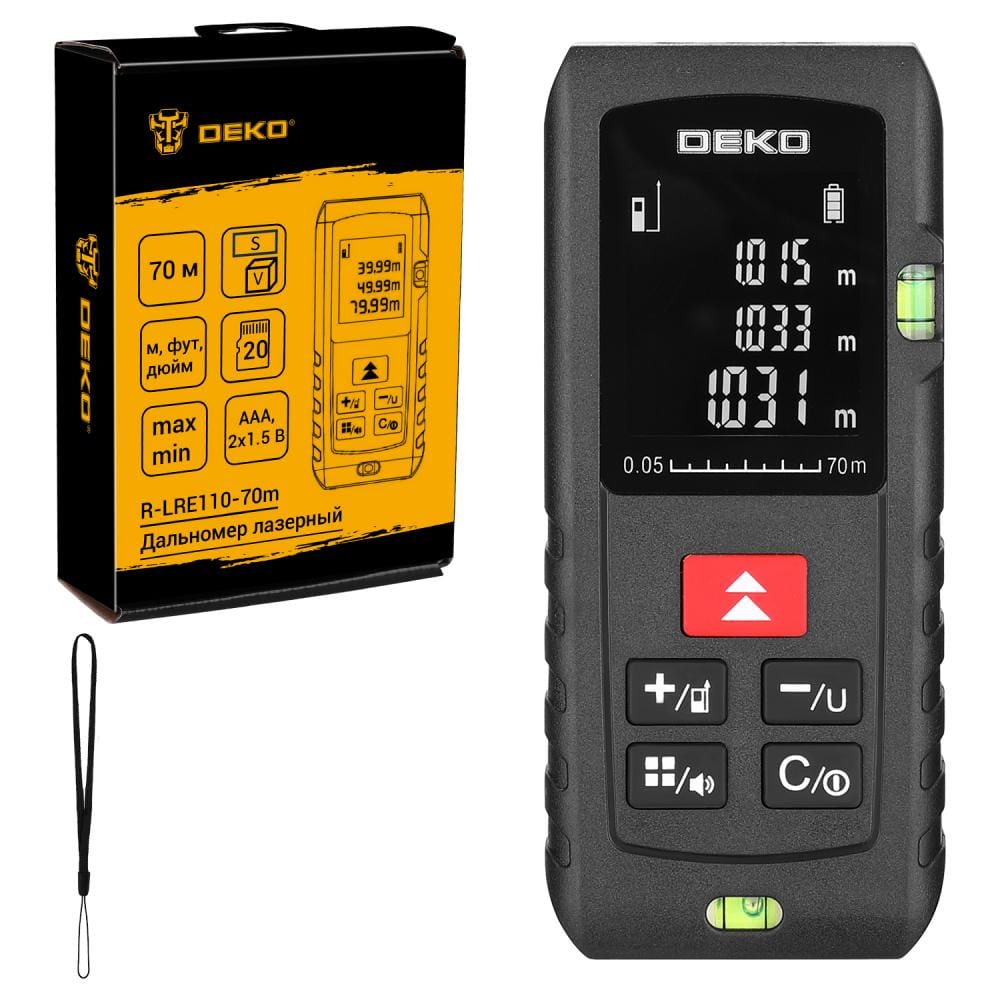 Дальномер лазерный Deko R-LRE110-70m