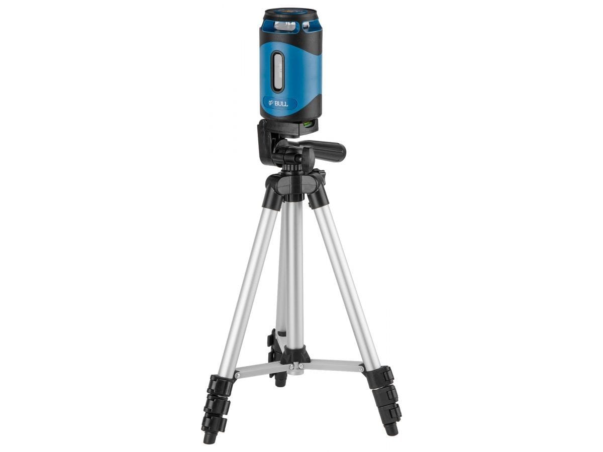 Нивелир лазерный со штативом в кор. 360°х130°, до 30 м, +/- 0.3 мм/м, зеленый (резьба 1/4", штатив 1 м в комплекте) BULL LL 2302