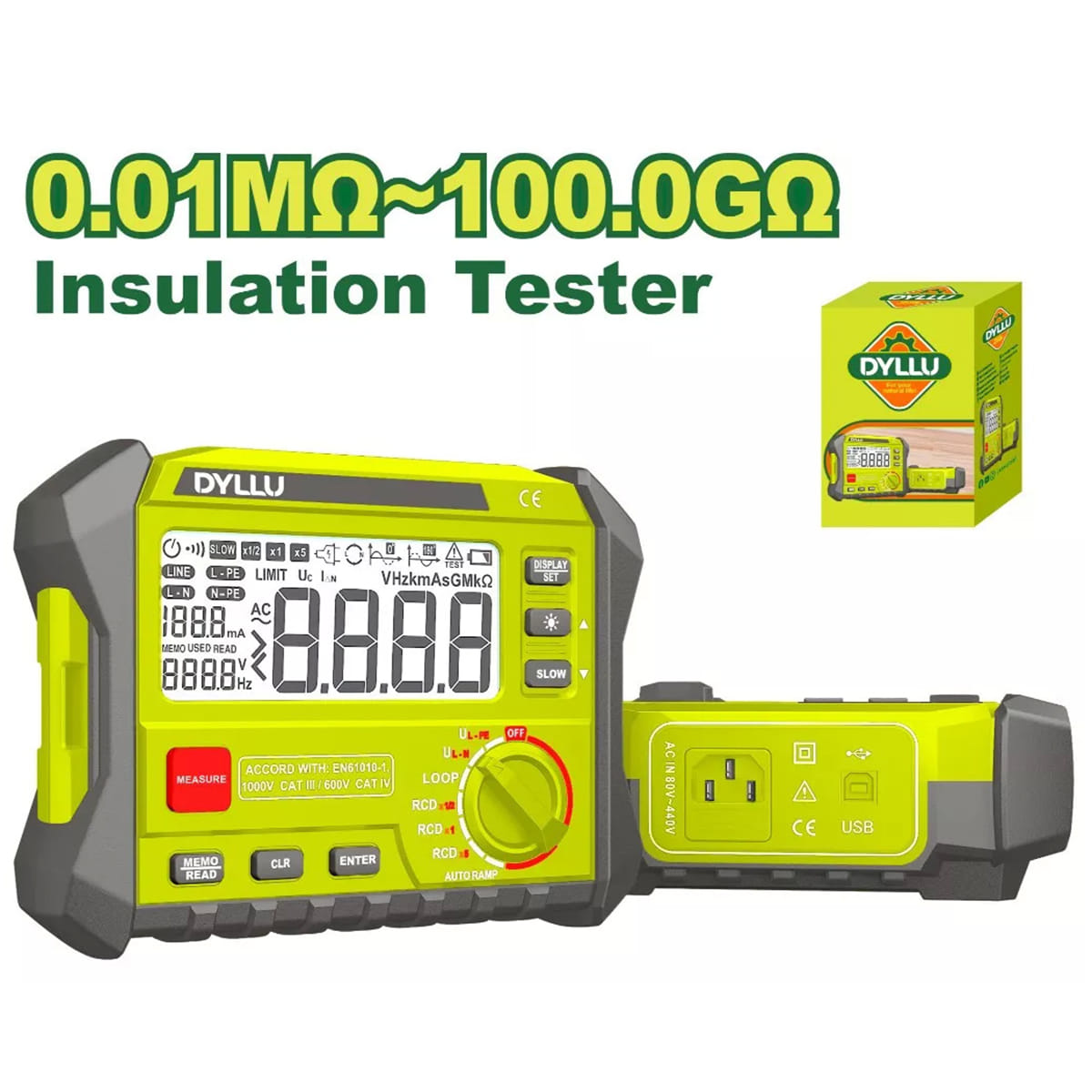 Тестер УЗО/ЛОП DTDM9506 DYLLU