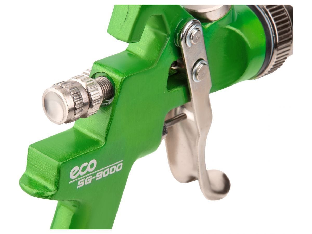 Краскораспылитель с манометром (сопло ф 1.4 мм) (HVLP, сопло ф 1.4 мм, верх. бак 600 мл)) ECO SG-9000