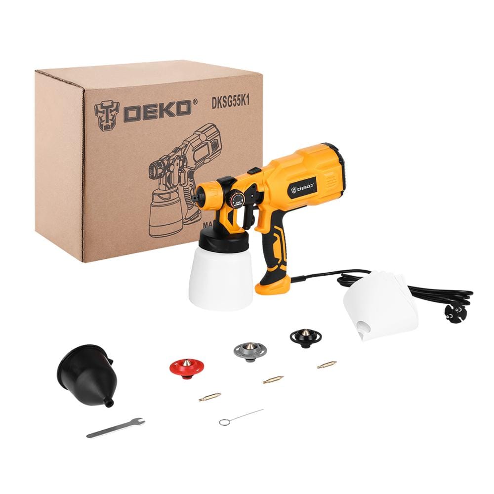 Краскопульт электрический DKSG55K1 HVLP Deko