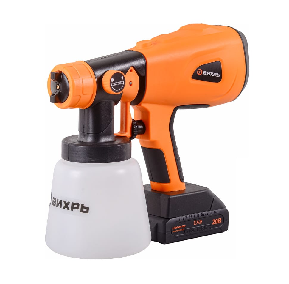 Краскораспылитель аккумуляторный АКП-20Li ВИХРЬ