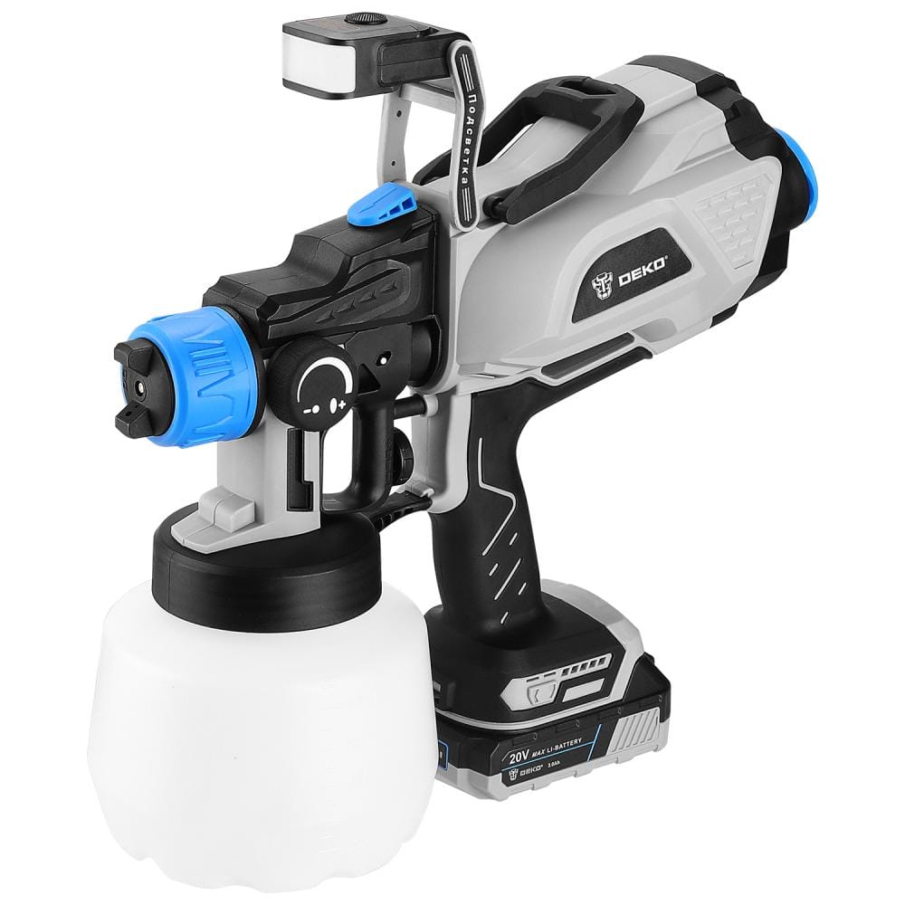 Краскопульт аккумуляторный SGD20 PRO 085-1337 Deko