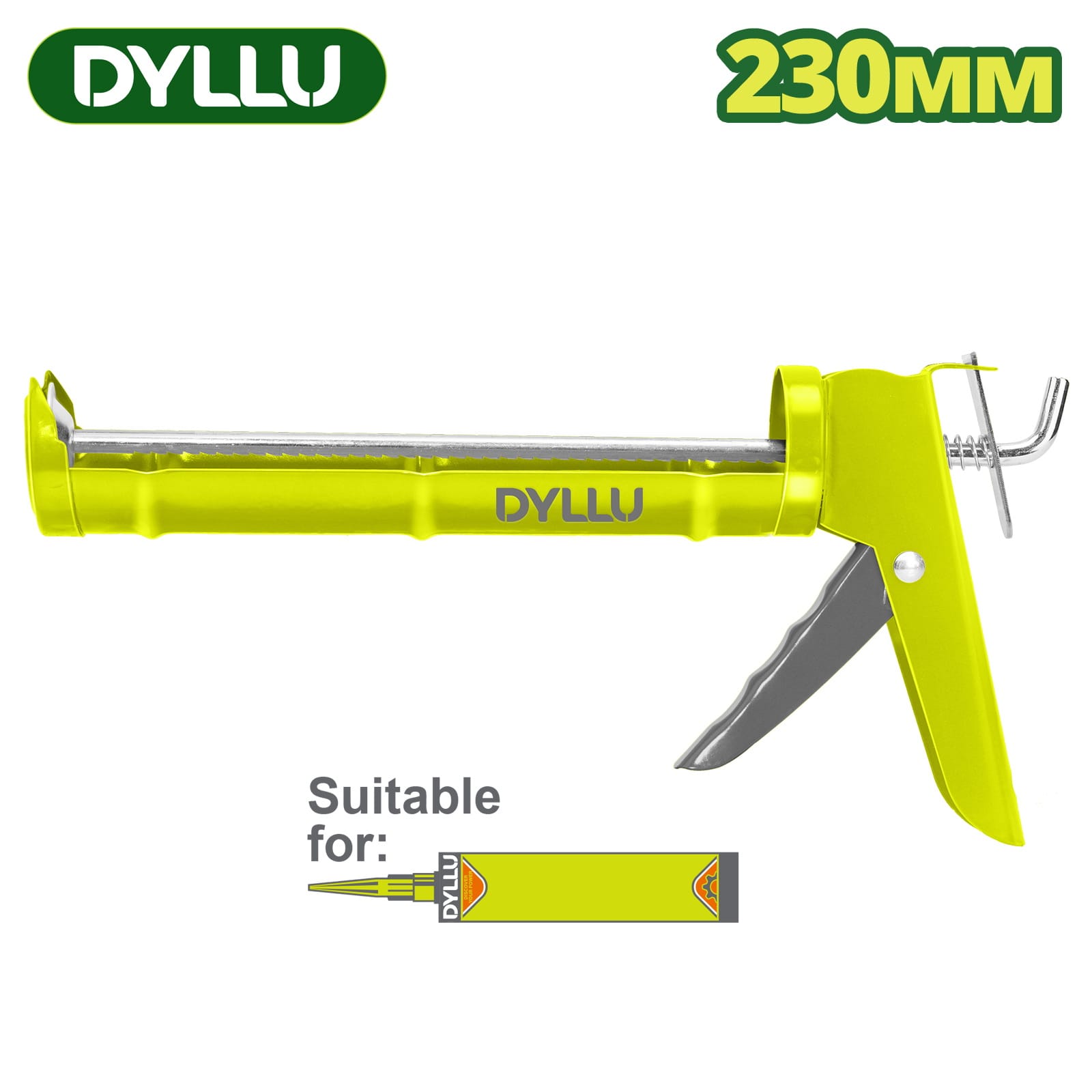 Пистолет для герметика 230 мм DTCG1309 DYLLU
