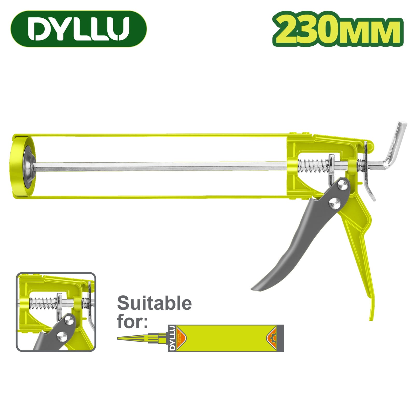 Пистолет для герметика 230 мм DTCG3109 DYLLU