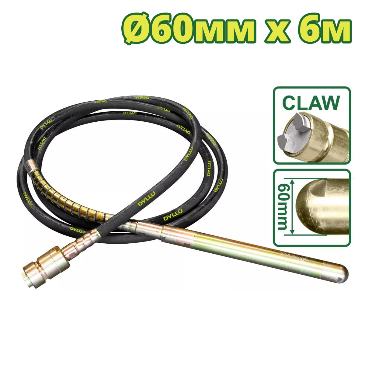 Гибкий вал с вибронаконечником D 60мм DTVRP1A60 DYLLU