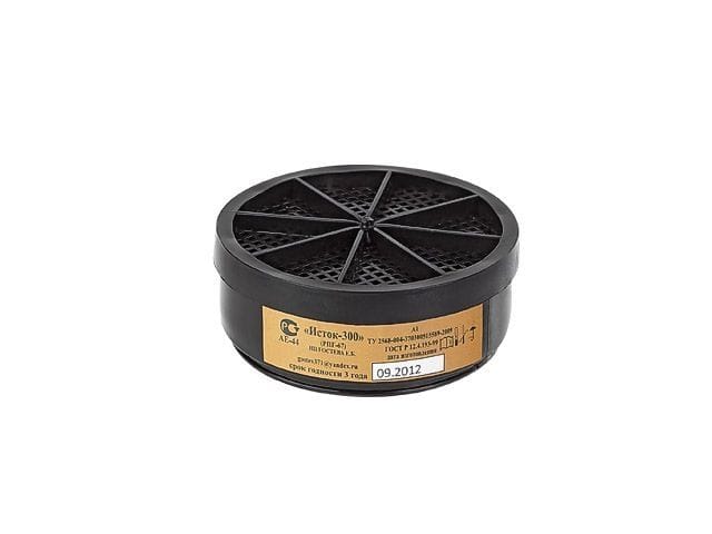 Фильтр к респиратору "Исток-300" А1 инд.уп/2 шт. (А1 - органические газы и пары) Исток