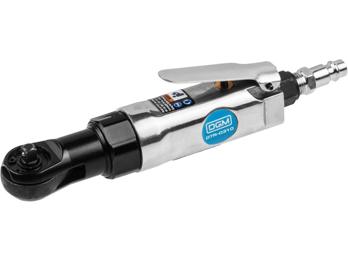 Пневмогайковерт-трещотка 1/4" (35 Нм, Ударный мех-м: single ratchet paw, 76 л/мин, 250 об/мин) DGM DTR-0310