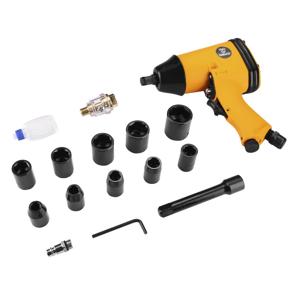 Пневмогайковерт ударный DKPT01 SET 3 Deko