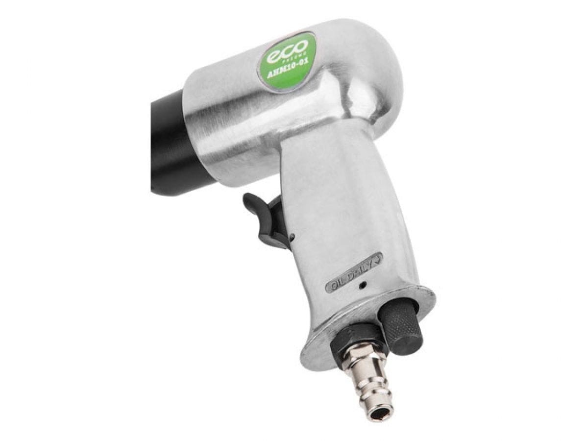Пневмомолоток (4500 уд/мин, 1.12 Дж, 120л/мин, Хвостовик:10 мм, Долото - 4 шт.) ECO AHM10-01