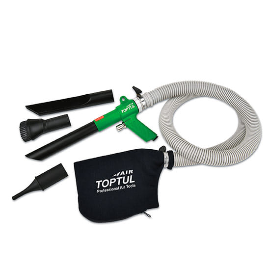 Пневмопистолет всасывающий с насадками TOPTUL