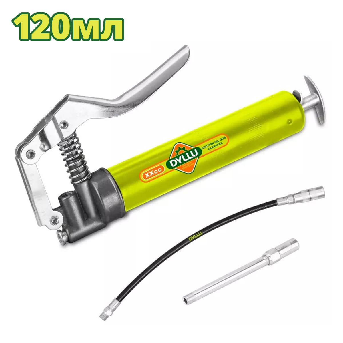 Шприц для смазки автомобильный рычажно-плунжерный 120 мл DTGG1412 DYLLU