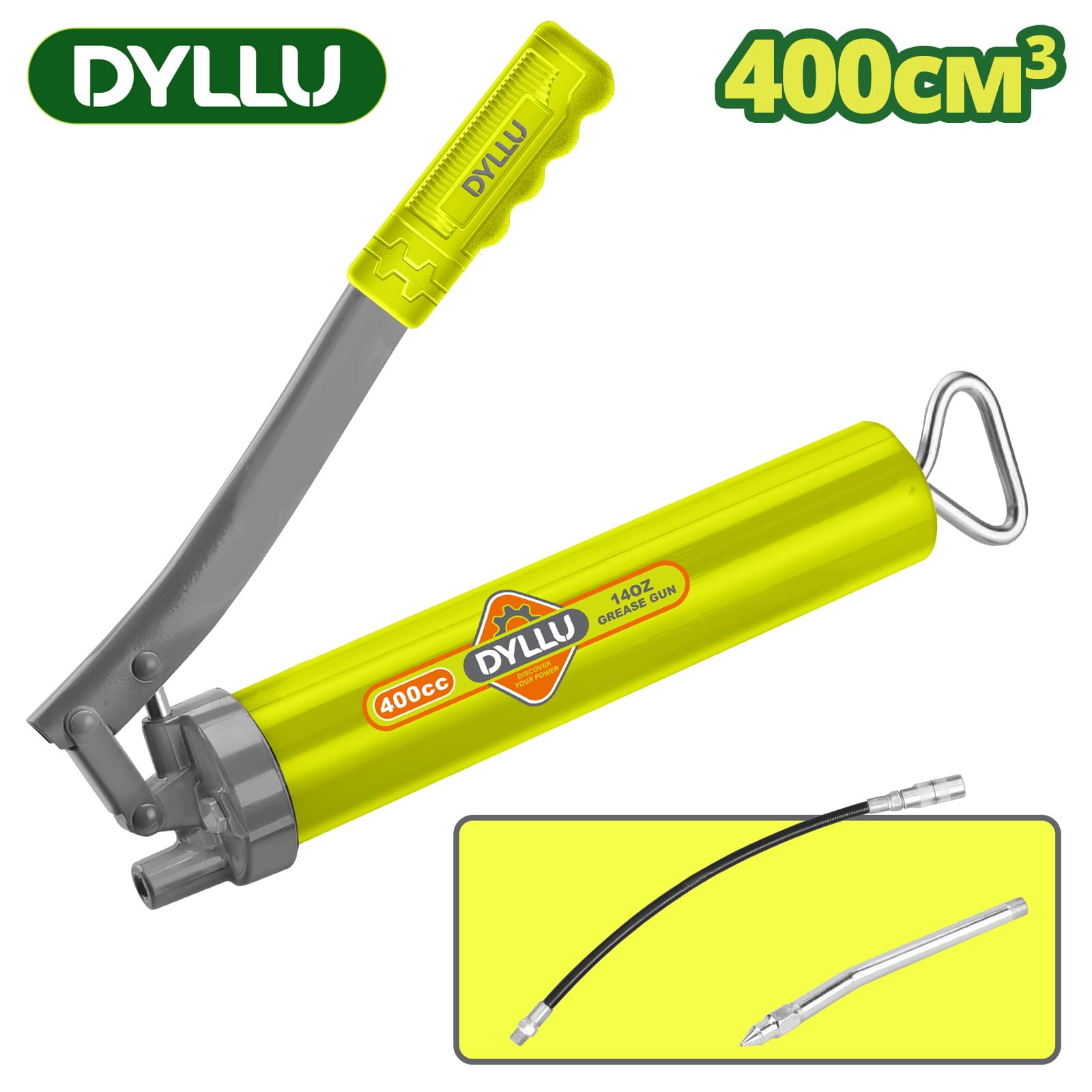 Шприц для смазки автомобильный рычажно-плунжерный 400см3 DTGG2540 DYLLU