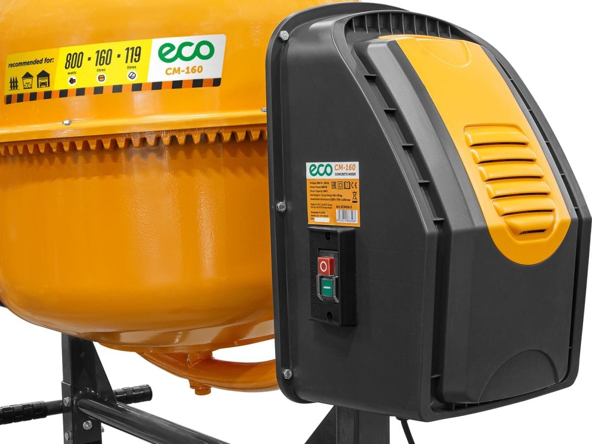 Бетоносмеситель (объём 160/119 л, 800 Вт, 230 В, вес 45,3 кг) ECO CM-160