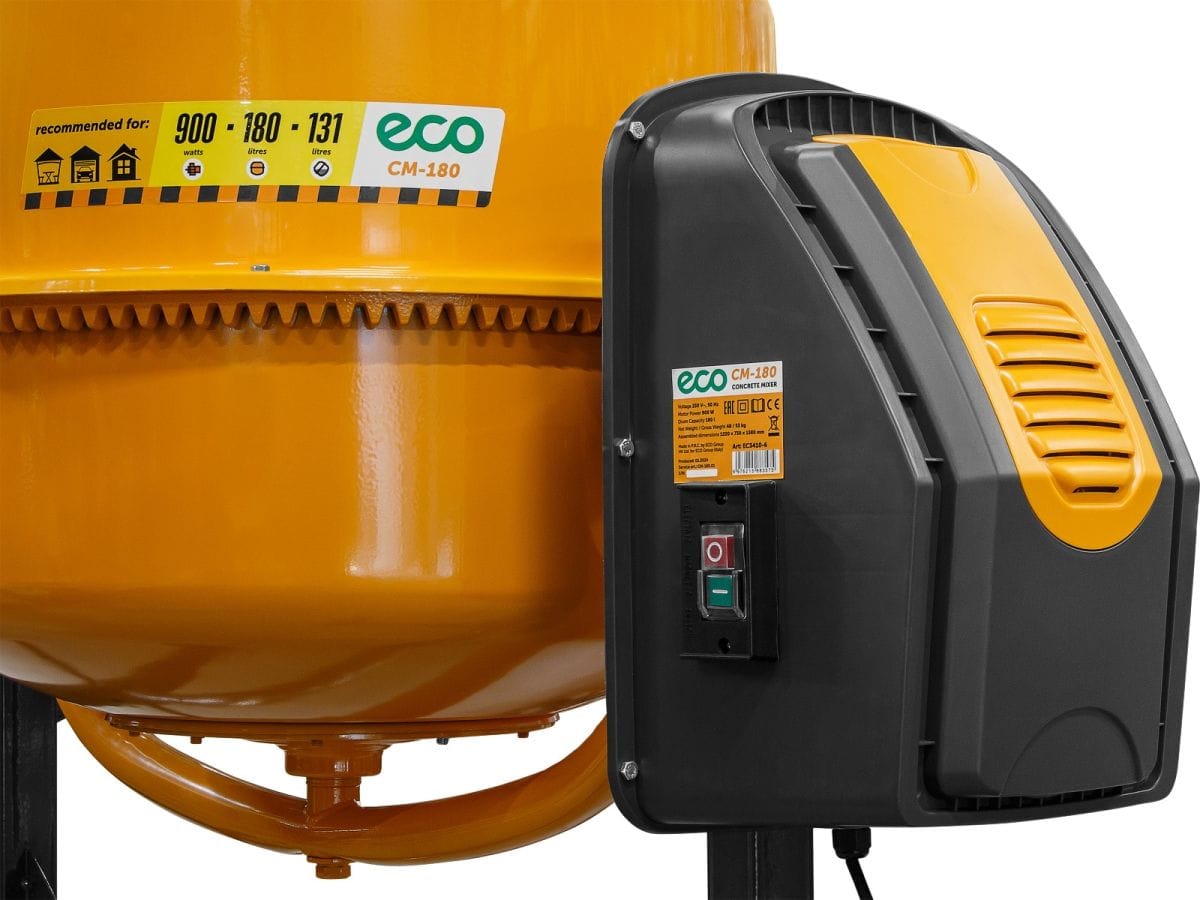 Бетоносмеситель (объём 180/131 л, 900 Вт, 230 В, вес 48,4 кг) ECO CM-180