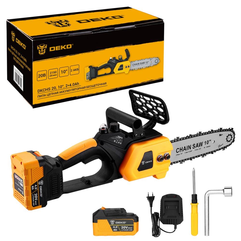 Пила цепная аккумуляторная DKCHS 20 086-2000 Deko