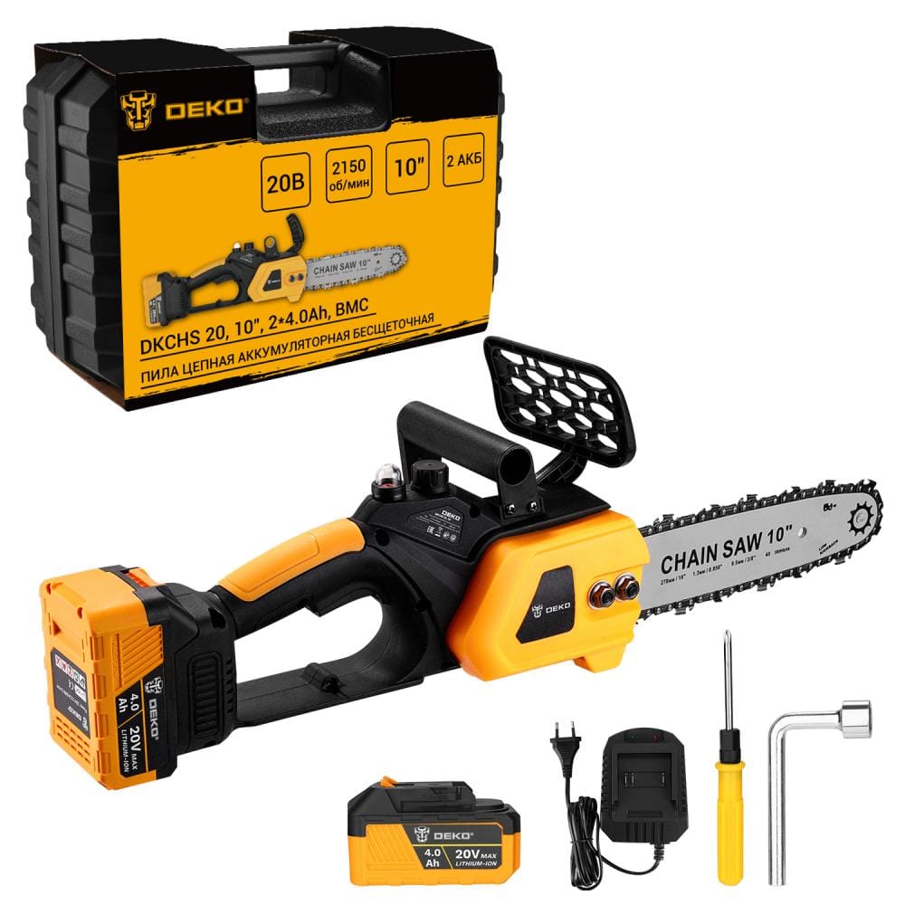 Пила цепная аккумуляторная DKCHS 20 081-2001 Deko