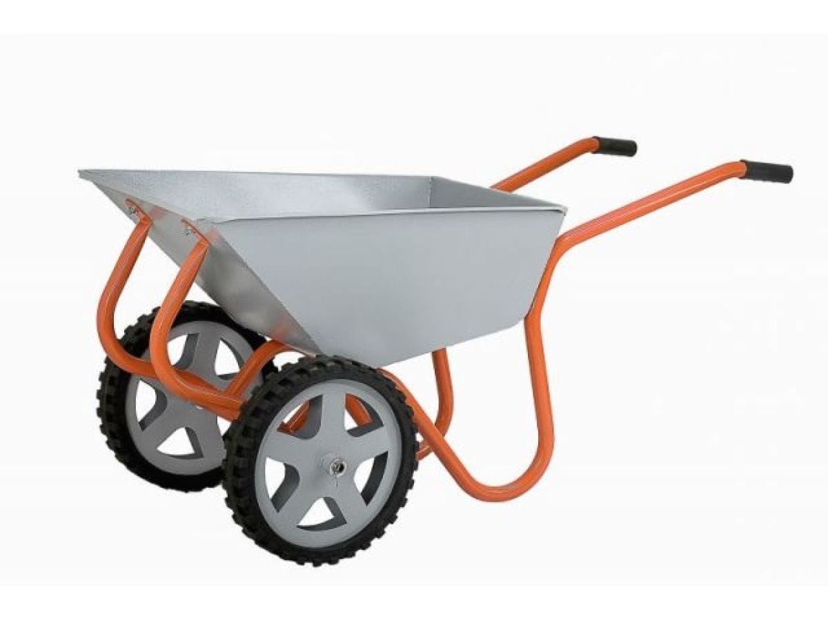 Тачка строительно-садовая(120л, 360 кг, двухколесная, литая резина 380х70мм, вес 18,5 кг) (пр-во РБ) (КОМ) КОМ ТССР-2