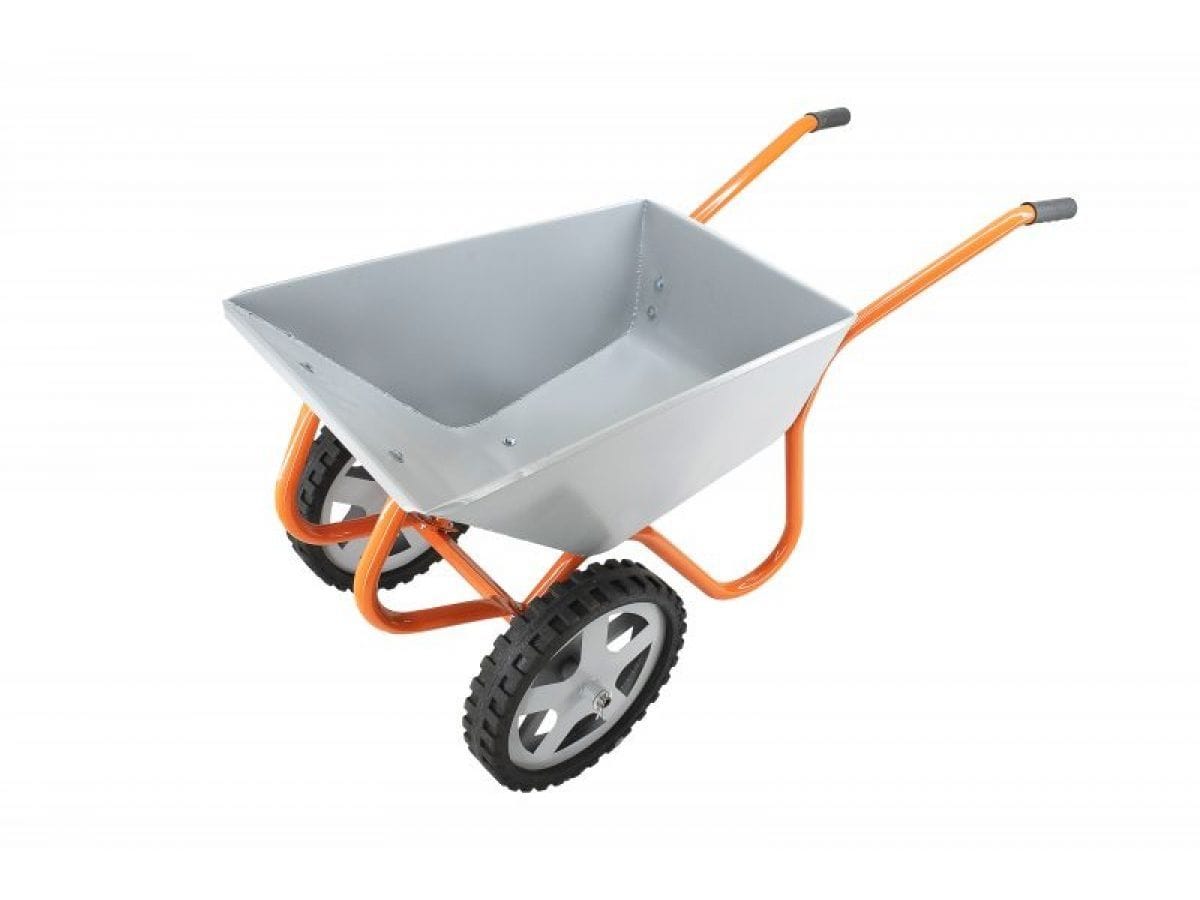 Тачка строительно-садовая(120л, 360 кг, двухколесная, литая резина 380х70мм, вес 18,5 кг) (пр-во РБ) (КОМ) КОМ ТССР-2