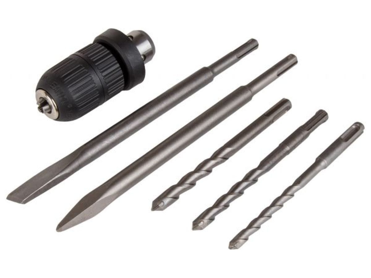 Перфоратор в чем. 850 Вт, 3.2 Дж, 28 мм, 4 реж. + 2 зубила, 3 сверла, БЗП в комплекте (вес 3.8 кг) BULL BH 2802