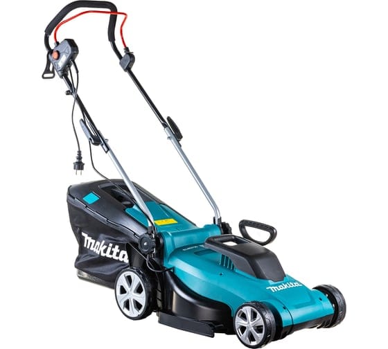 Газонокосилка электрическая (1400 Вт, шир. 370 мм, выс. 20-55 мм, пластм. корпус, без мульчир., травосборник 40 л) MAKITA ELM 3720