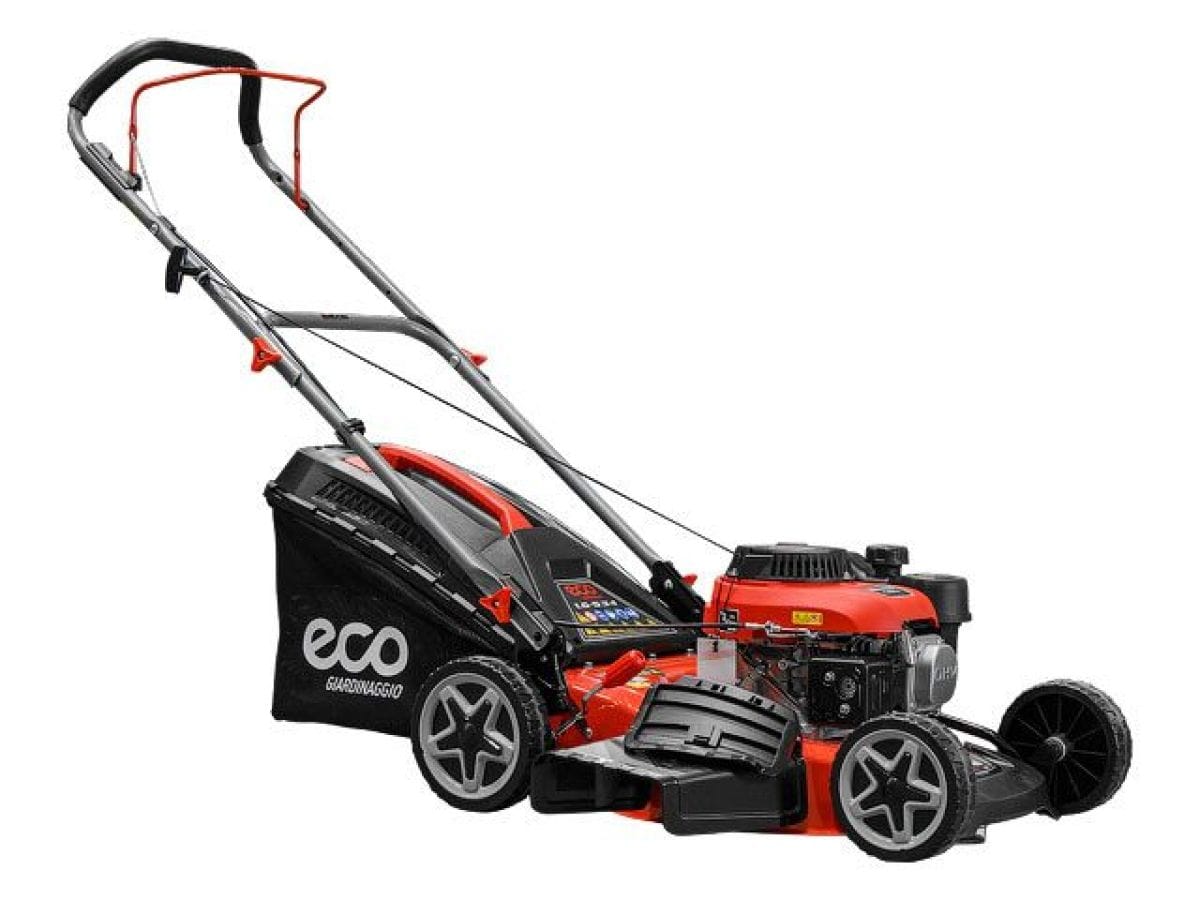 Газонокосилка бензиновая (4.0 л.с., шир. 46 см, ручной привод, мульчир., стальн.корпус, травосборник 50 л) ECO LG-534