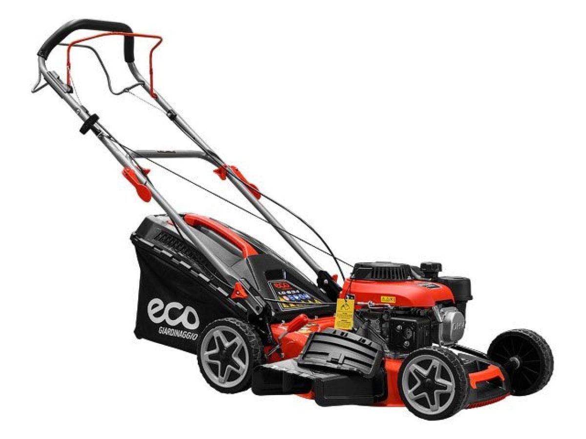 Газонокосилка бензиновая самоходная (4.0 л.с., шир. 46 см, самоходная, мульчир., стальн.корпус, травосборник 50 л) ECO LG-634