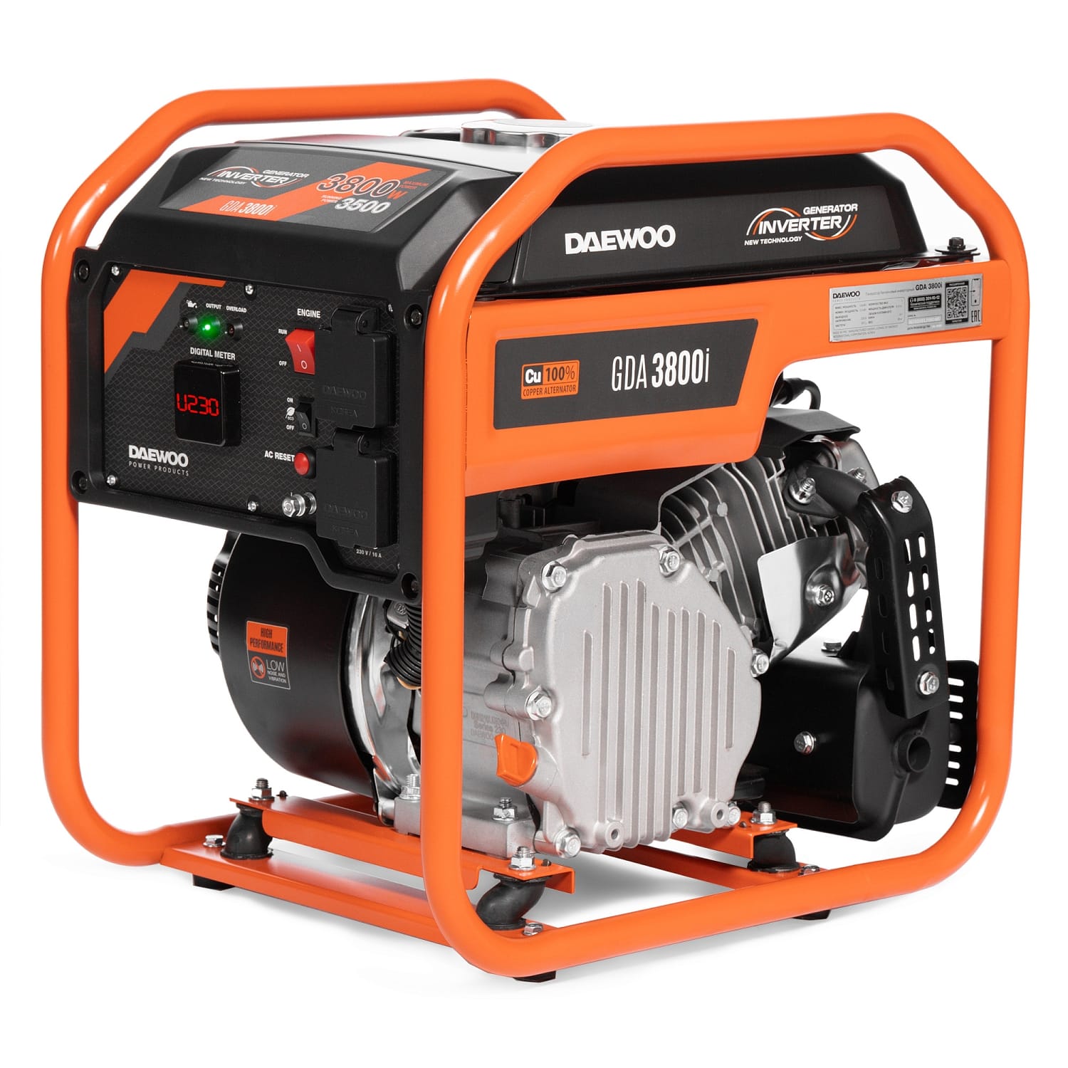 Генератор бензиновый инверторный GDA 3800i Daewoo Power