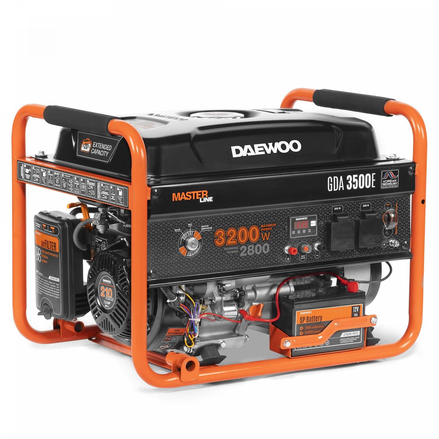 Генератор бензиновый Daewoo Power GDA 3500E