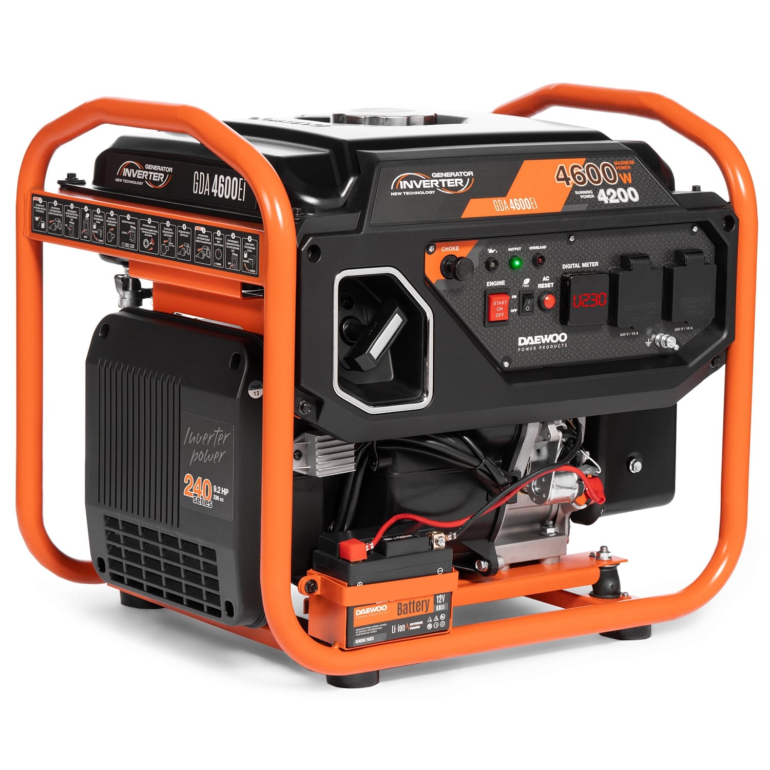 Генератор бензиновый инверторный GDA 4600Ei Daewoo Power