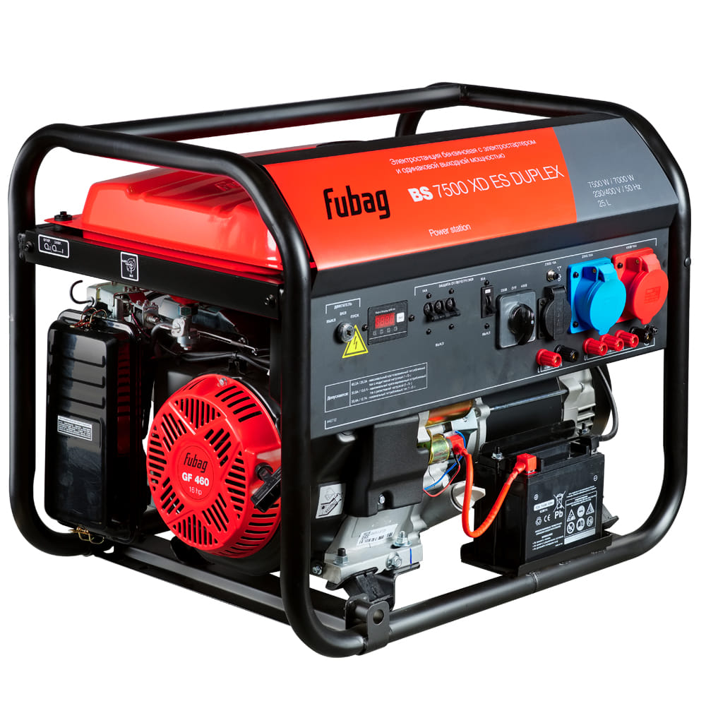 Генератор бензиновый Fubag BS 7500 XD ES Duplex