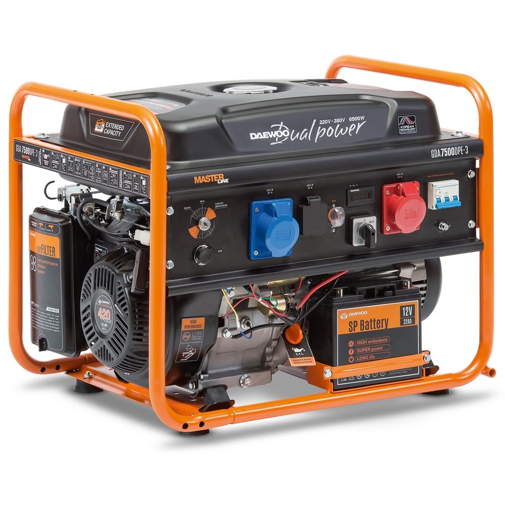 Генератор бензиновый Daewoo Power GDA 7500 DPE-3