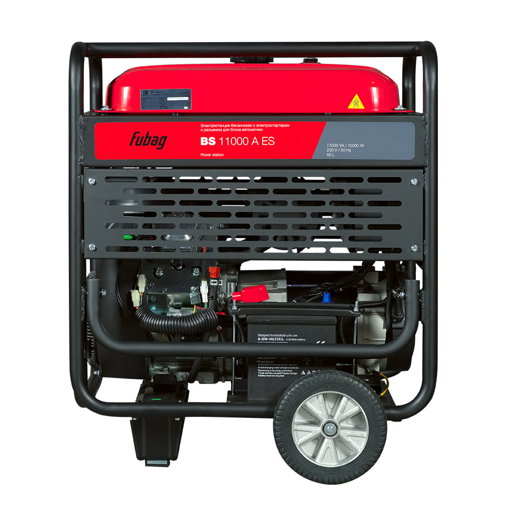 Генератор бензиновый с электростартером и коннектором автоматики Fubag BS 11000 A ES