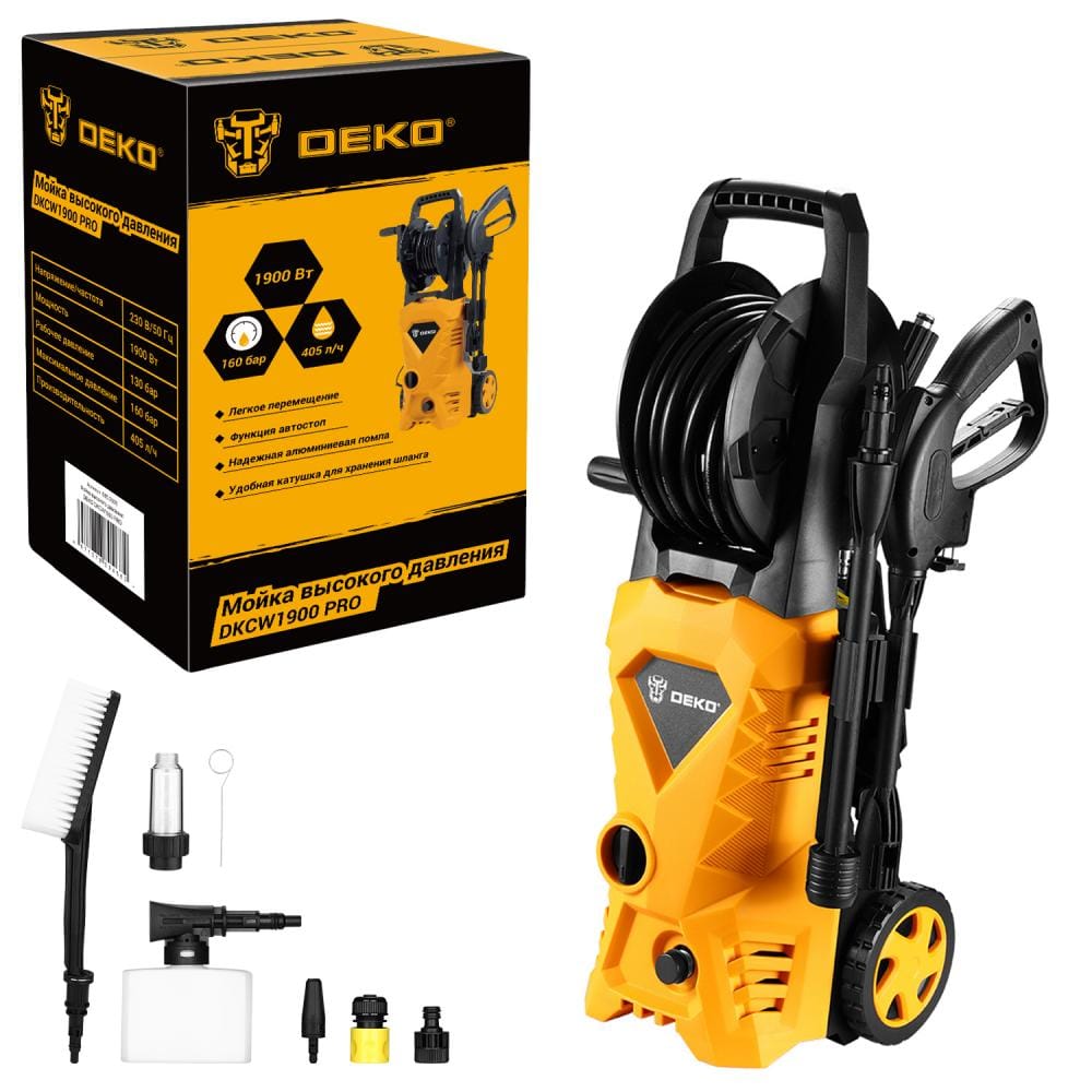 Мойка высокого давления DKCW1900 PRO Deko