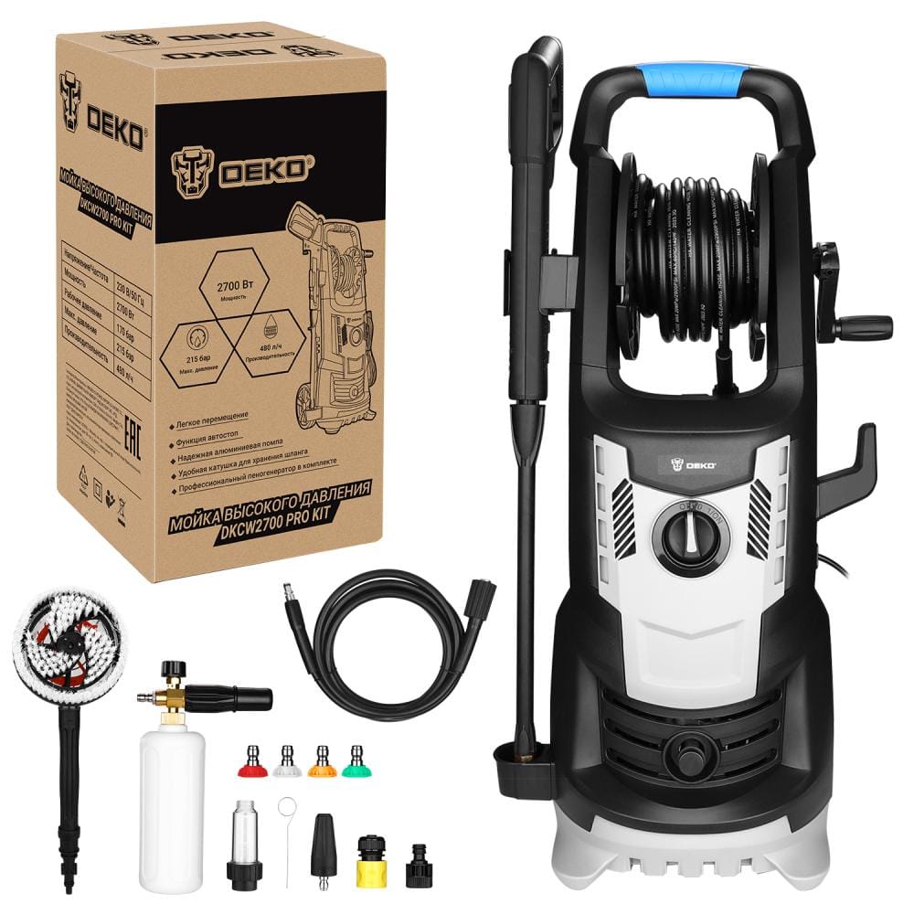 Мойка высокого давления DKCW2700 PRO KIT Deko