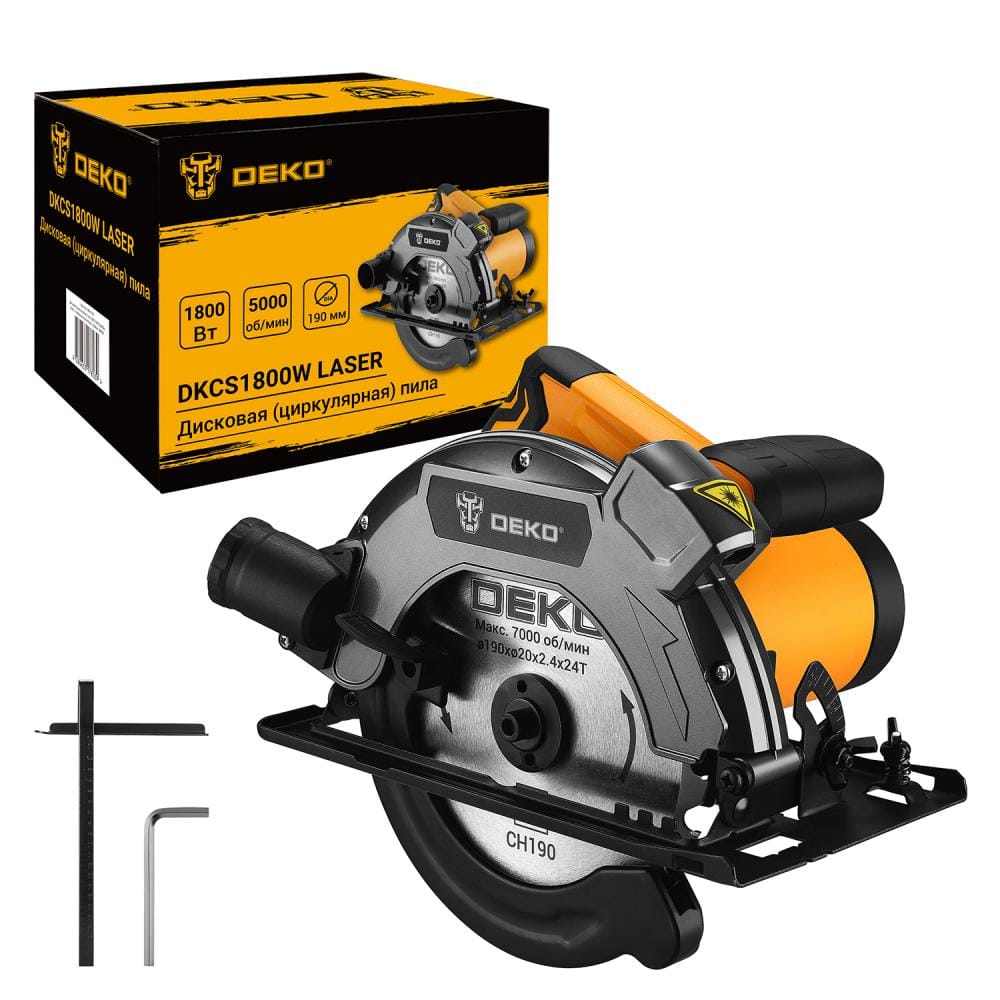 Пила циркулярная DKCS1800W Laser Deko