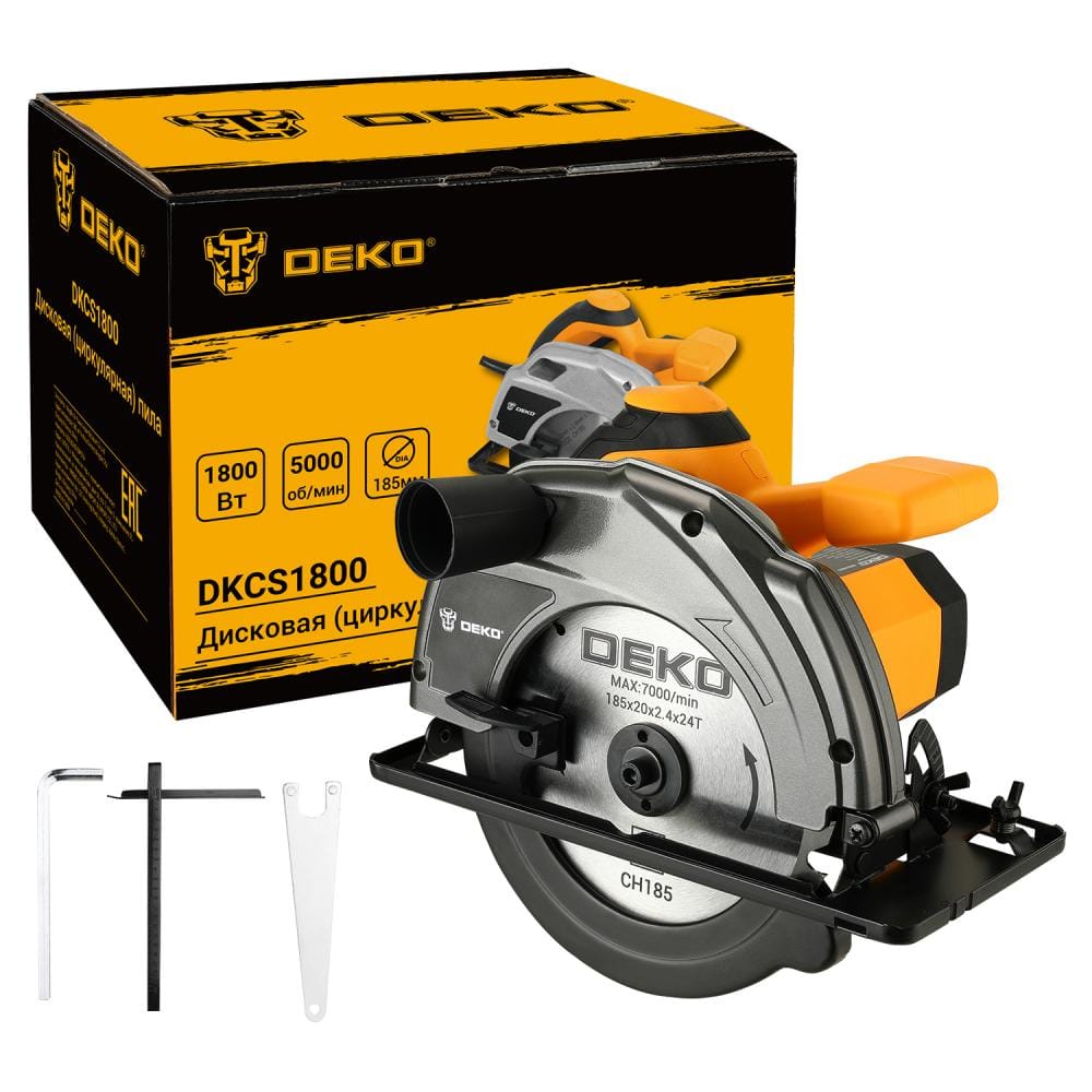 Пила циркулярная DKCS1800 Deko