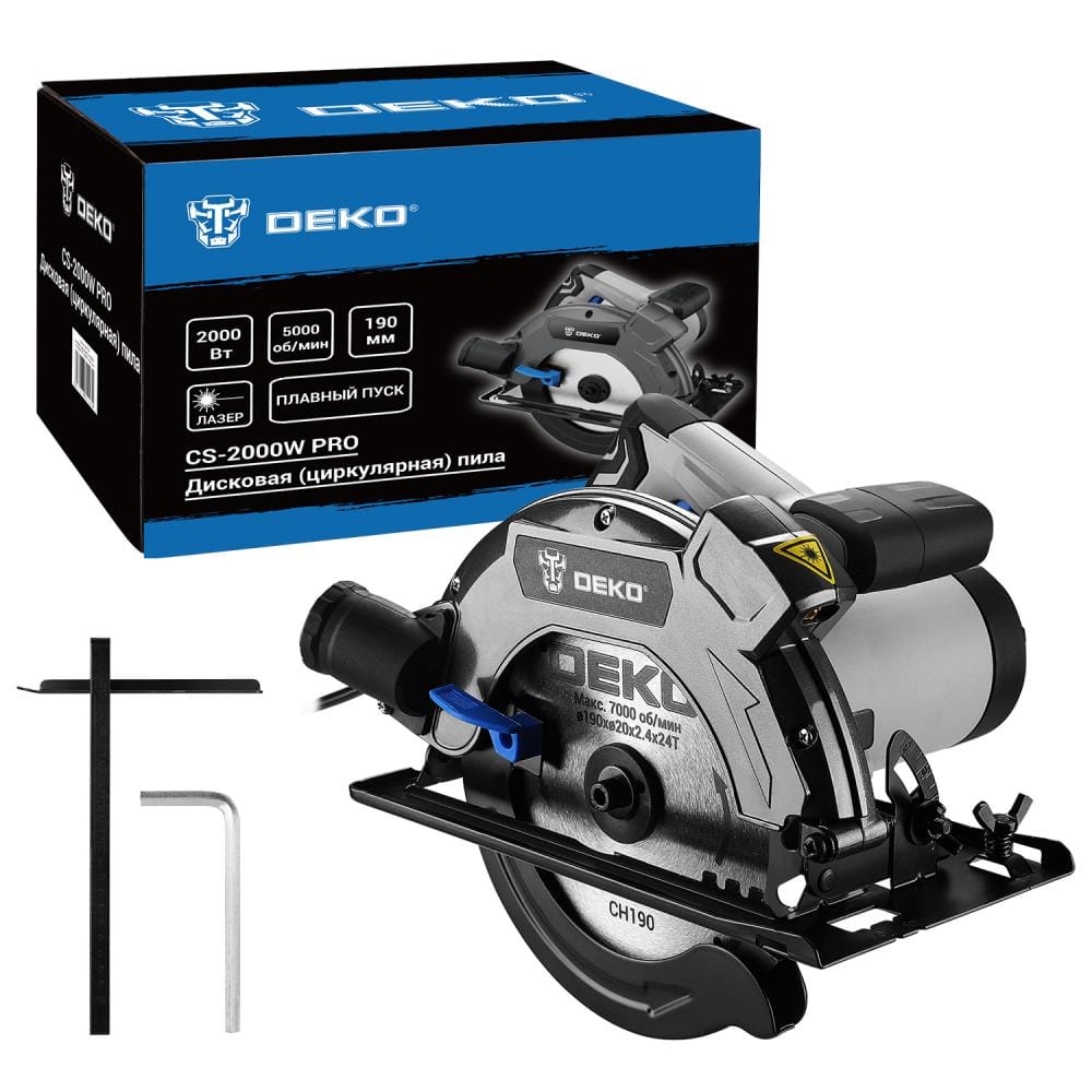 Пила циркулярная CS-2000W PRO Deko