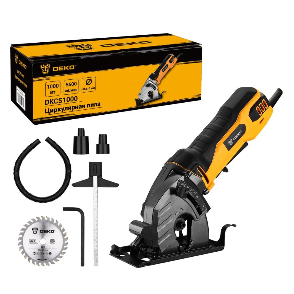 Пила циркулярная мини Deko DKCS1000