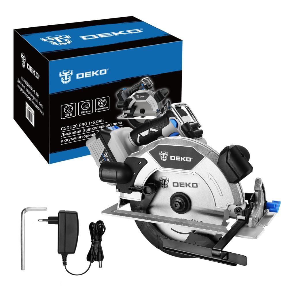 Пила циркулярная аккумуляторная CSDU20 PRO 083-1105 Deko